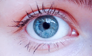Blaues A uge